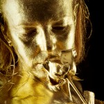 Goldfinger - Bodypainting Gold - Goldene Rose