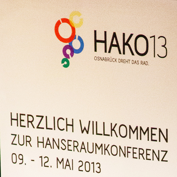 HAKO 2013 - Hanseraumkonferenzschild