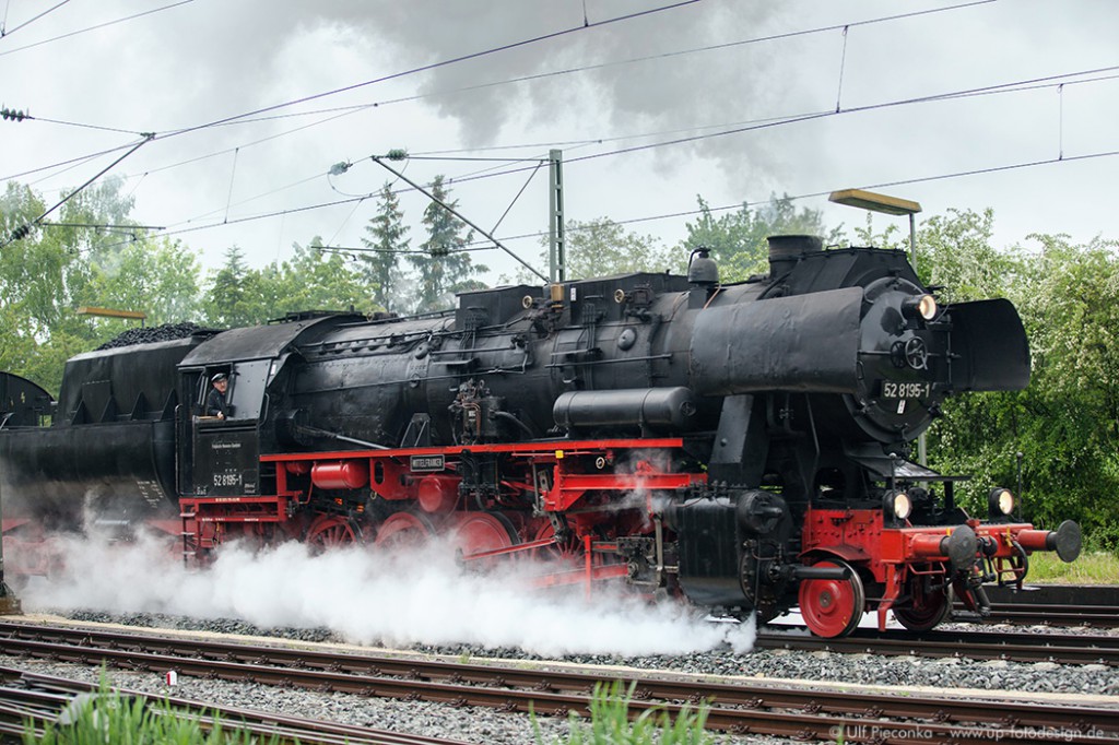 Dampflok bei Geroldshausen - Ausfahrt