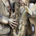 Strassenmusikfest 2011 Wuerzburg - Jazz Statues Saxophon