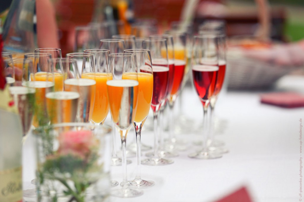 Sektempfang - Hochzeit in Rimpar - Fotograf Ulf Pieconka - Würzburg