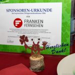 Sponsorenurkunde Franken Fernsehen